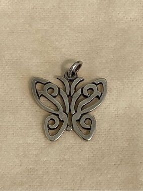 James Avery Retired Lace Butterfly Charm/Pendant 3/4”